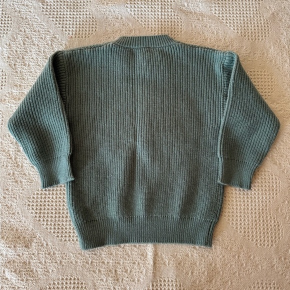 Hand Embroidered Pumpkin Crewneck 3/4 T - Picture 3 of 3